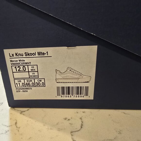 Vans Premium LX Knu Skool Mte-1 Mercer White Men Hiking Shoes VN000CXRWHT SZ 12 - Picture 9 of 9